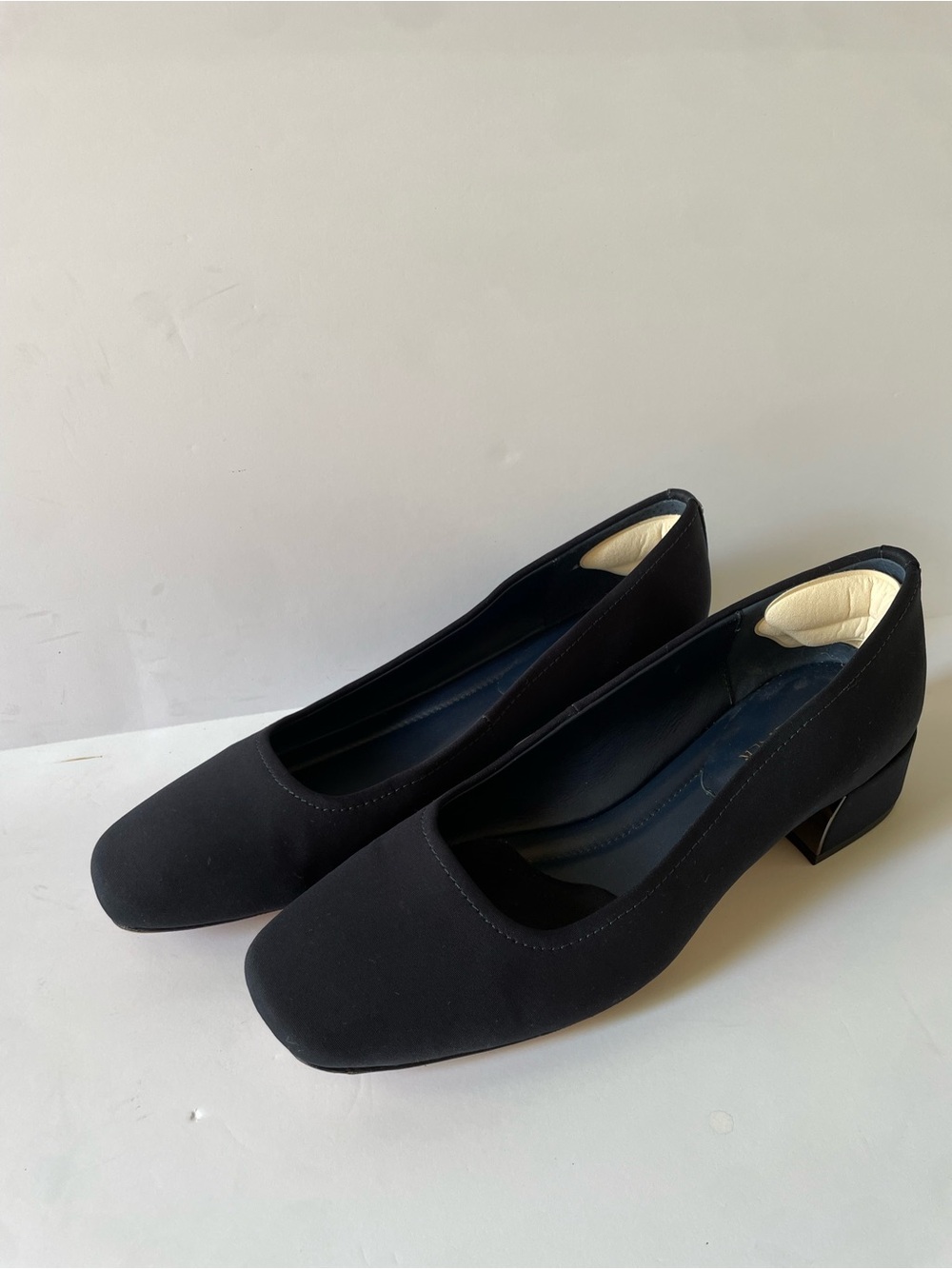 Donald J. Pliner Women’s Navy Blue Square-Toe Ballet Flats Block Heel Shoes 9.5 - Picture 3 of 8